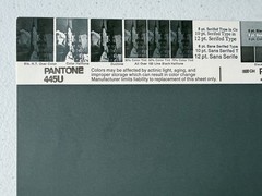 Pantone Vintage Poster [Gray, Yellow, Ocher] Uncoated Sheet by Leteraset