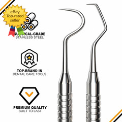 Dental Tools, Dental Pick for Teeth Cleaning, Stainless Steel Hygiene Kit