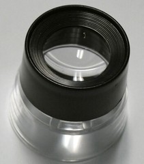 Coin stamp rock circuit inspection 10X loupe stand magnifier magnifying glass 1″