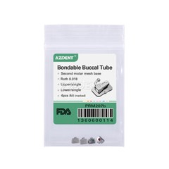AZDENT Dental Ortho 1st Molar Buccal Tube Bondable Non-conv MBT/Roth .022 U1L1