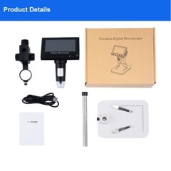 Elikliv 1000X Digital Microscope 4.3” LCD Jewelry Loupe Coin Magnifying Glass