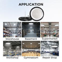 2 Pack 500W UFO LED High Bay Light Shop Industrial Commercial Factory Warehouse