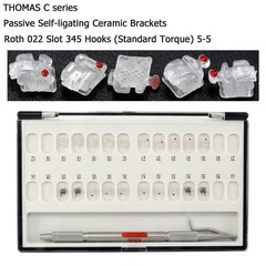 Dental Self Ligating Brackets Orthodontic Ceramic Metal Roth MBT Damon Empower