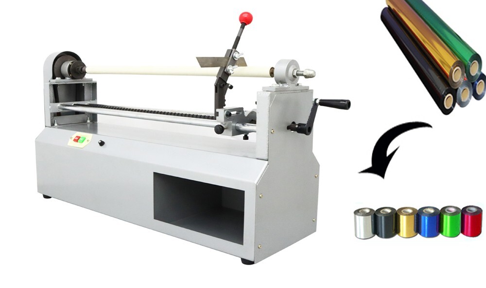 Electric Hot Foil Paper Cutter Hot Stamping Rolls Slitter Cutter Core Dia. 0.98″