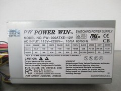 Power Win PW-300ATXE-12V Power Supply Input 230 VAC 10/5A