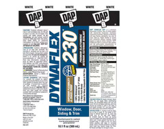DAP Dynaflex 230 10.1 oz. White Premium Elastomeric Exterior/Interior Window, Do