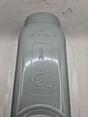 TOPAZ LB8CG RIGID CONDUIT BODY W/COVER & GASKET, THREADED LB TYPE, 0097I