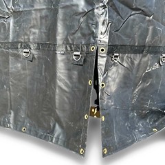 Steel Coil Tarp 7′ x 7′ x 7′ Coil Bag 18oz Vinyl (38 lb) Black