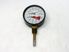 DEVILBISS DUAL PRESSURE & TEMPERATURE GAUGE 0-3.5KG 0-50PSI 20-120°C 60-260°F