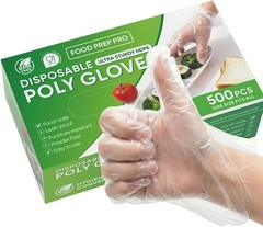 500 Count Disposable Food Service Gloves – Plastic Gloves For Food
