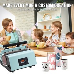 Tumbler Heat Press Machine 11-30oz Mug Press Sublimation Tumblers Green