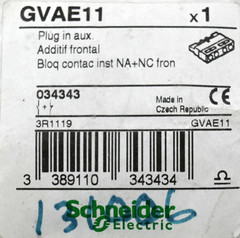 SCHNEIDER ELECTRIC GVAE11 PLUG IN AUXILIARY/AUX CONTACT BLOCK 034343 LOT OF 4PCS
