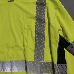 ML KISHIGO High Visibility Vest Size XL Reflective Lime Green