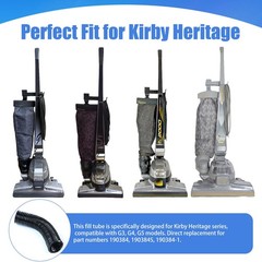 Dkaikai Vacuum Bag Hose Fill Tube for Kirby Heritage G3 G4 0.01 inches, Black