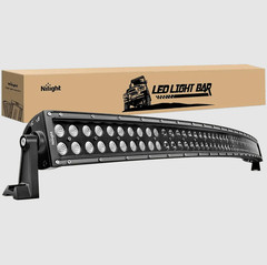 50 Inch Curved Led Light Bar 288W Combo Beam Off Road Spot Flood With Harness
