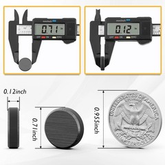 FINDMAG 20Pcs Magnets for Crafts with Adhesive Backing, Round Ferrite Craft Magn