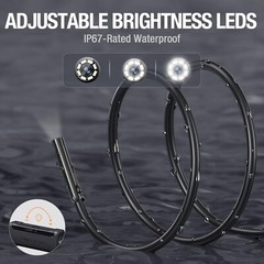 50FT Sewer Inspection Camera USB C Drain Plumbing Snake Borescope Endoscope