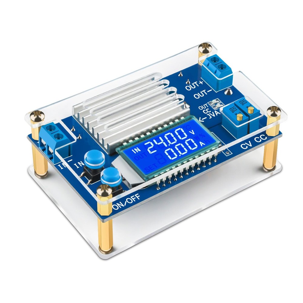 Adjustable DC Buck Converter 1.2V32V 12A Power Supply for Solar, RV, Golf Cart