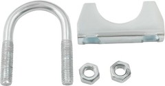 1-1/4” U Bolt Muffer Exhaust, Heavy Duty Exhaust Clamp with Saddl Size: 1-1/4
