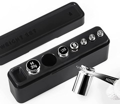 GRAM PRES Calibration Weight Set,1g 2g 5g 10g 20g with Tweezers for Small