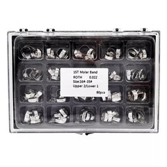Dental Orthodontic Bands w+ Buccal Tube 1st Molar Roth MBT 022″ 16#-35# U2L1