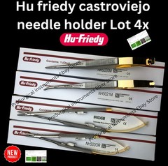 Lot 4x Hu Friedy Castroviejo Perma Sharp Needle Holder New