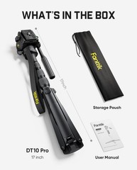 Fanttik Dt10 Pro Laser Level Tripod 2.2 Lbs Lightweight 360 Flexible Pan Head