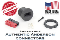 Carbon Composite Panel Mount Adapter w/ Backside Nut for Anderson Powerpole