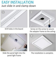 2SETS/PACK 2X4FT LED PANEL LIGHT SURFACE MOUNTED FRAME SURFACE MOUNTED KIT