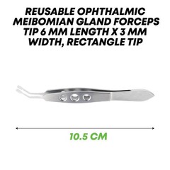 Meibomian Gland Forceps Expressor Tweezer Flap 3×6 mm Ophthalmic Instruments