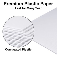 Blank White Yard Signs Billboard with Stakes – DIY craft 6*24”/13*17”/18*26”