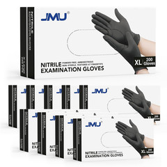 Black Nitrile Gloves Medium Bulk, Case of 1200, 3.5Mil, Latex Free Powder Free
