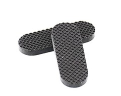 1/2″ x 1-1/2″ Peel & Stick Oval Rubber Feet Waffle Grip Audio Repair Pads