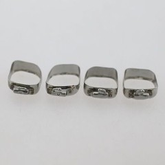 Dental Orthodontic 1st Rough Molar Bands with Buccal Tubes #29-44+ Roth 018/022