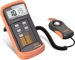 LX1330B Digital Illuminance Light Meter, 0-200,000 Measurement Range L