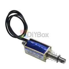 1-10x DC Solenoid Valve Electromagnet 12V Spring Push-Pull Through Type JF-0530B