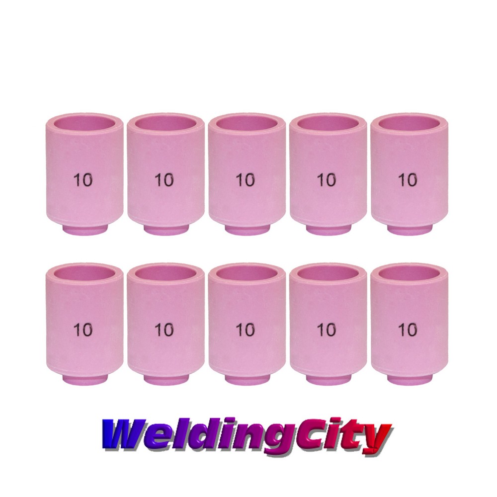 WeldingCity® 10-pk Ceramic Cup Nozzle 13N13 #10 5/8 TIG Welding Torch 9/20/25 US