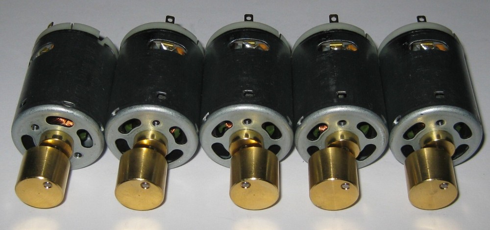 5 X 12V Nichibo Vibrator / Massager 5 Pole 28mm Diameter DC Motor Heavy Weight