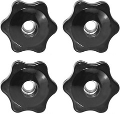 Aifeier ET 4 Pcs 1/4″-20 Inch Knob Black Nylon Screw-On 1/4" – 20,