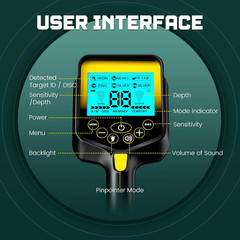 Metal Detector for Adults Waterproof – 2000mAh Chargeable Professional Cordle…