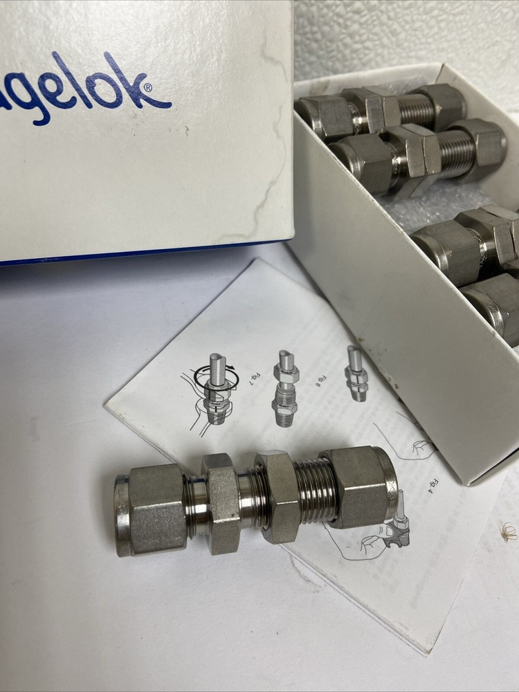 1 – Swagelok Stainless Steel Bulkhead Union Fitting, 3/8″ OD Tube, SS-600-61