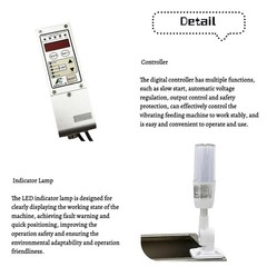 110V Automatic Vibrating Feeder Feeding Device Square Silo Vibrating Disk