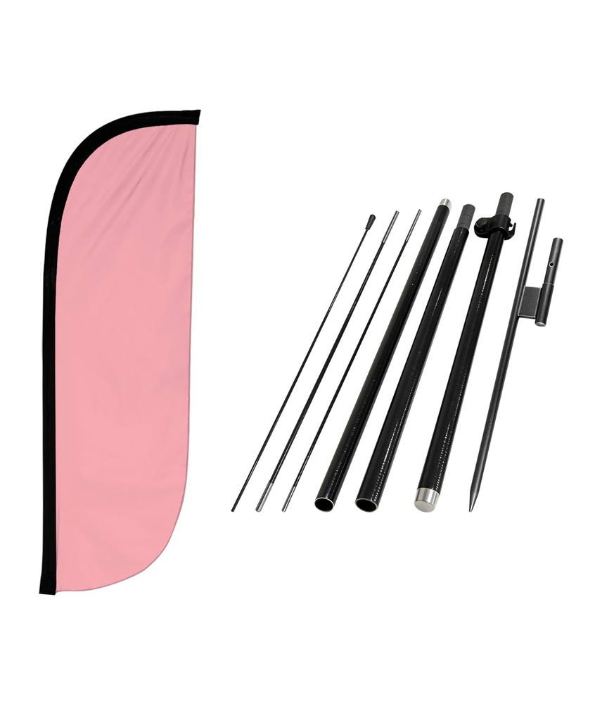 Lookourway Feather Flag Pole Kit – 7 Feet Tall Advertising Flag Banner
