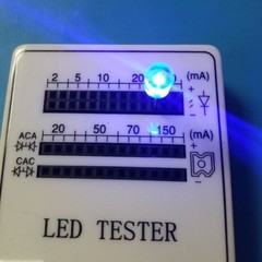 LED SG-5C3PB-SR Ultra Bright , Flat Top, Blue, 5mm, Water Clear, 1000PCS