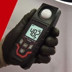 Portable LCD Luxmeter 0 to 200000 Lux Adjustable Unit Light Measurement