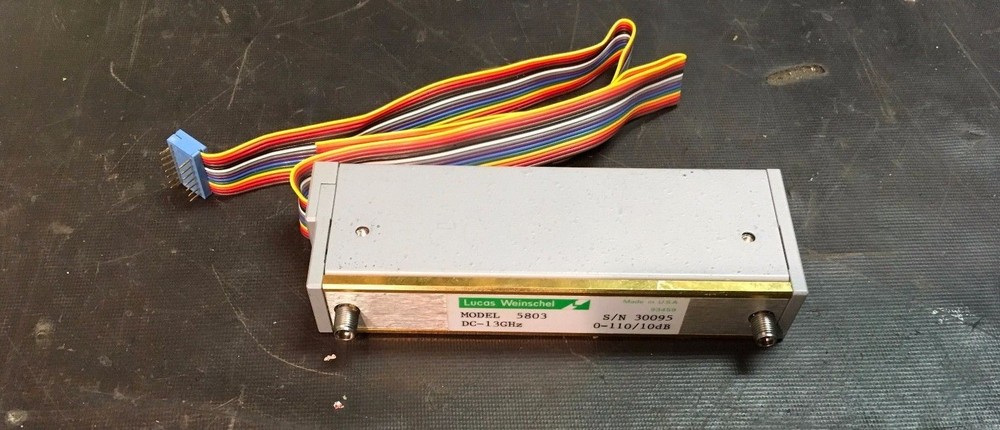 Lucas Weinschel Model 5803 DC-13Ghz 0-110dB Attenuator 10dB Steps