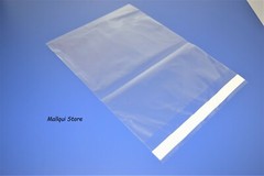25 Pack Clear 4 x 10 Resealable 1.5 MIL self-seal adhesive lip Uline Poly bags