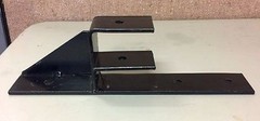 6 pcs Ledger Brackets Solid Steel Construction 12″ Ledger Board Hanger Black