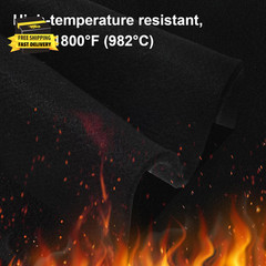 8X12 Inch Welding Blanket Fireproof, 5Mm Carbon Felt Wick, Flame Retardant Fabri