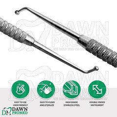 Dental Ball Burnisher 1 Double Ended 1.3mm & 1.8mm Amalgam Filling Instruments